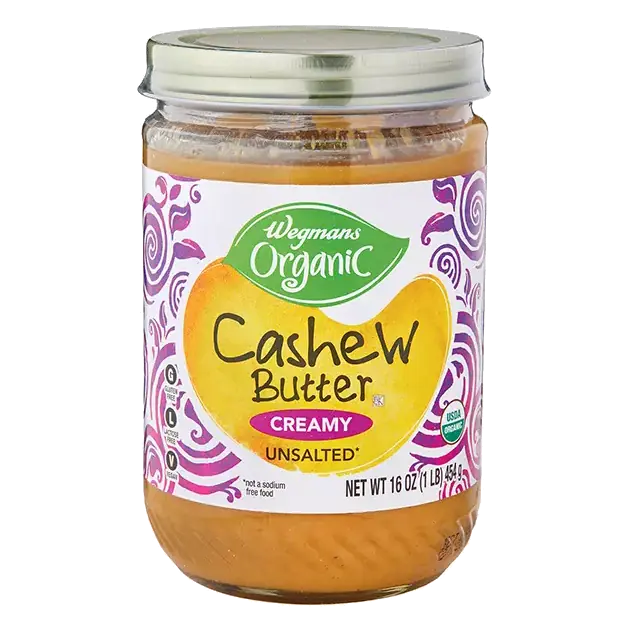 Organic Creamy Unsalted* Cashew Butter