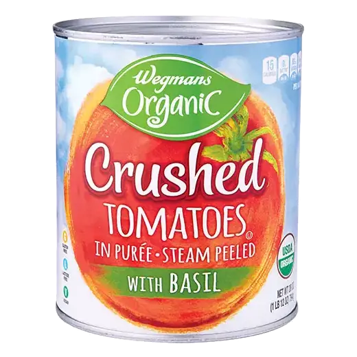 Organic Crushed Tomatoes in Puree with Basil
