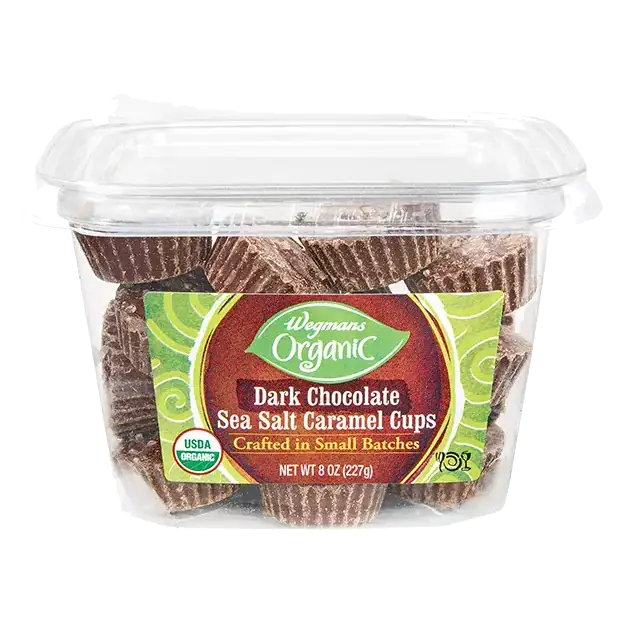 Organic Dark Chocolate Sea Salt Caramel Cups