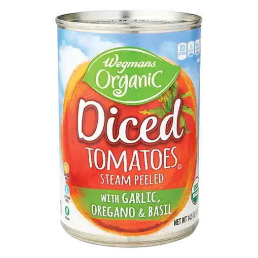 Organic Diced Tomatoes with Garlic, Oregano, & Basil