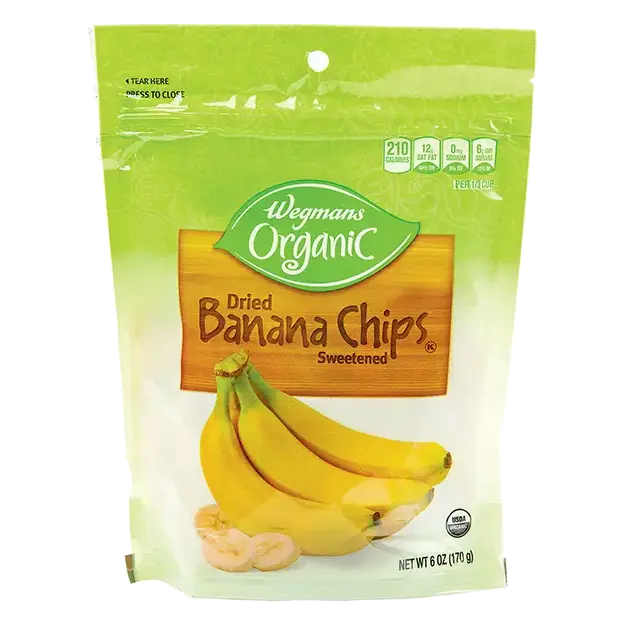 Organic Dried Banana Chips