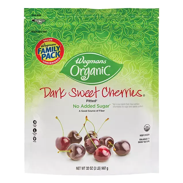 Organic Frozen Dark Sweet Cherries, FAMILY PACK