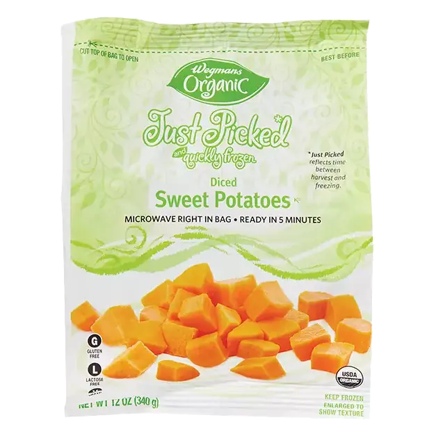 Organic Frozen Diced Sweet Potatoes