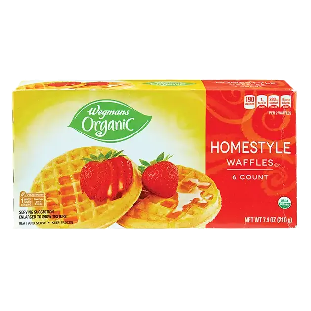 Organic Frozen Homestyle Waffles, 6 Count