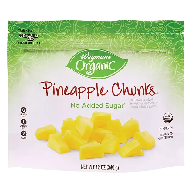 Organic Frozen Pineapple Chunks