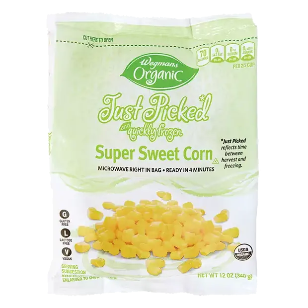 Organic Frozen Super Sweet Corn