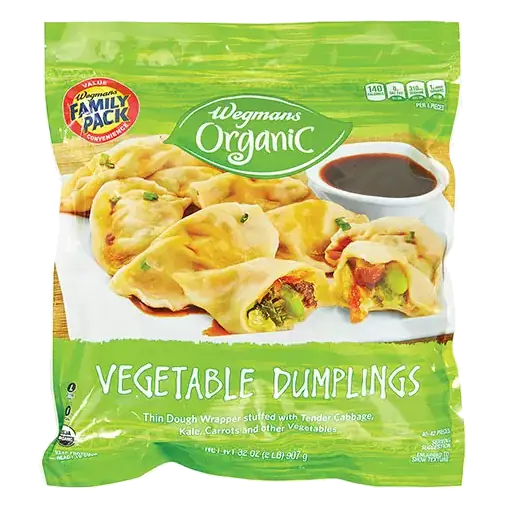 Organic Frozen Vegetable Dumplings, FAMILY PACK