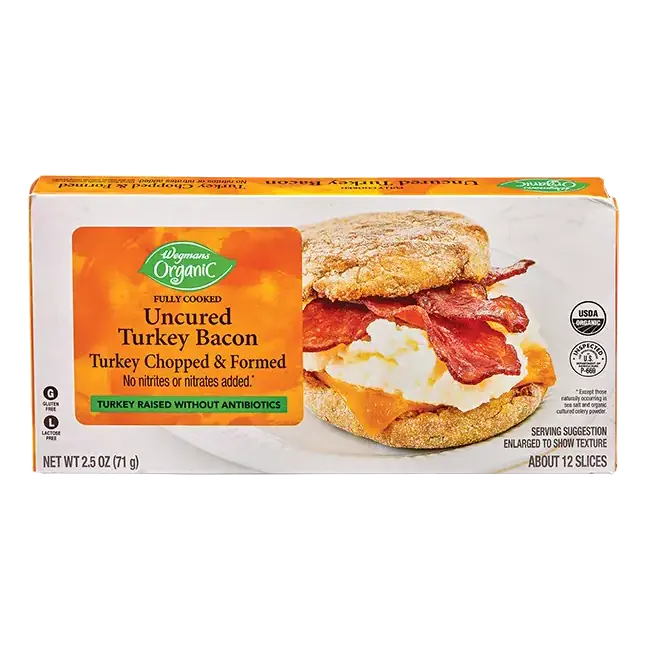 Organic Fully Cooked Uncured Turkey Bacon