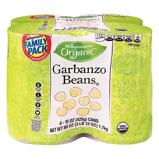 Organic Garbanzo Beans, 4ct FAMILY PACK