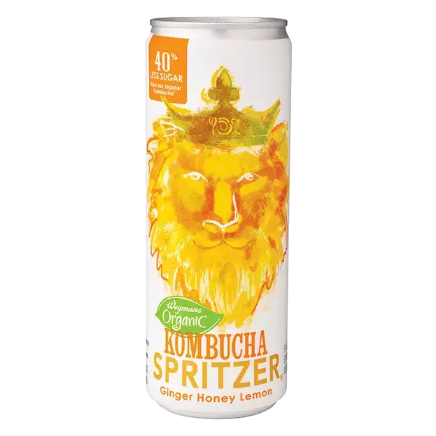 Organic Ginger Honey Lemon Kombucha Spritzer