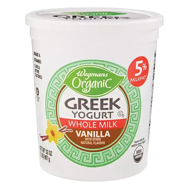 Organic Greek Vanilla 5% Whole Milk Yogurt