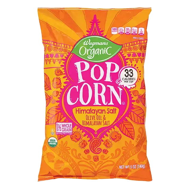 Organic Himalayan Salt Popcorn
