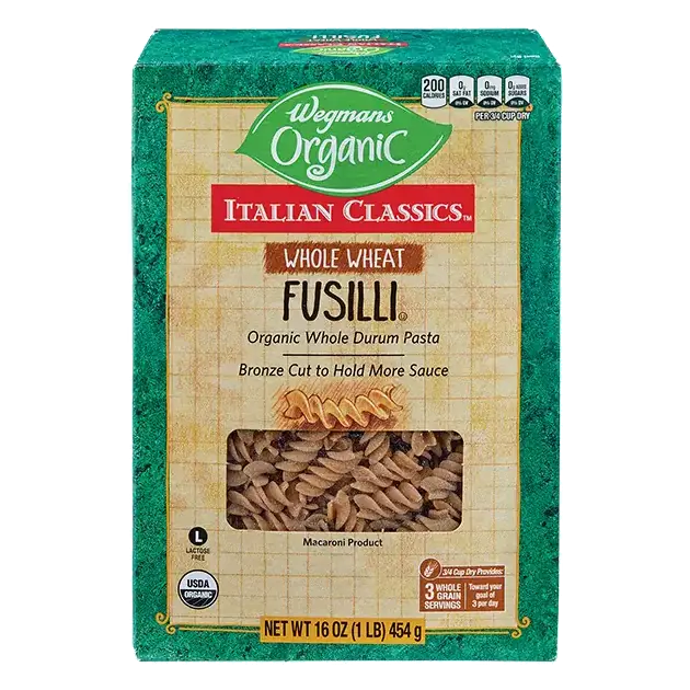 Organic Italian Classics Whole Wheat Fusilli Pasta