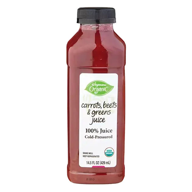Organic Juice, Carrots, Beets & Greens, Cold Pressured