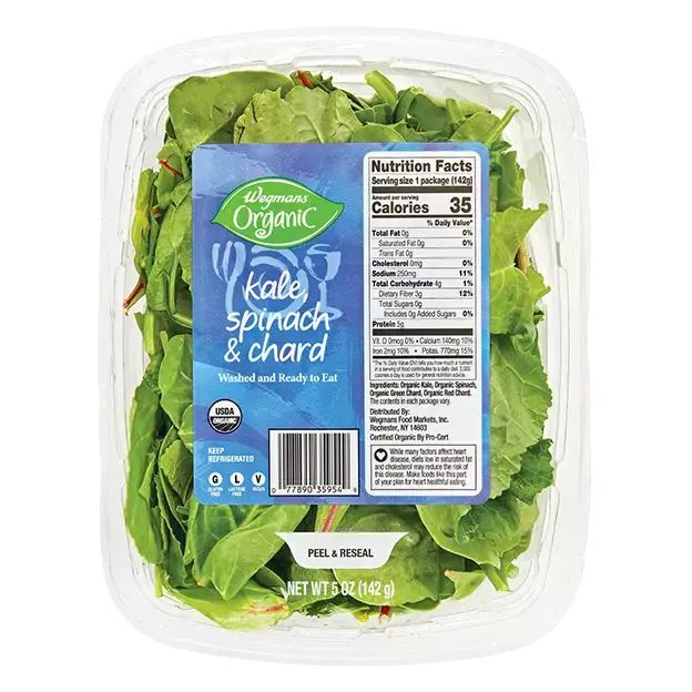 Organic Kale, Spinach & Chard