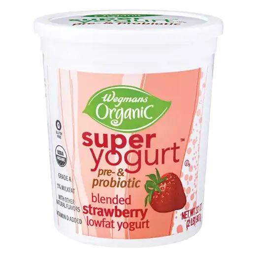 Organic Lowfat Strawberry Blended Super Yogurt