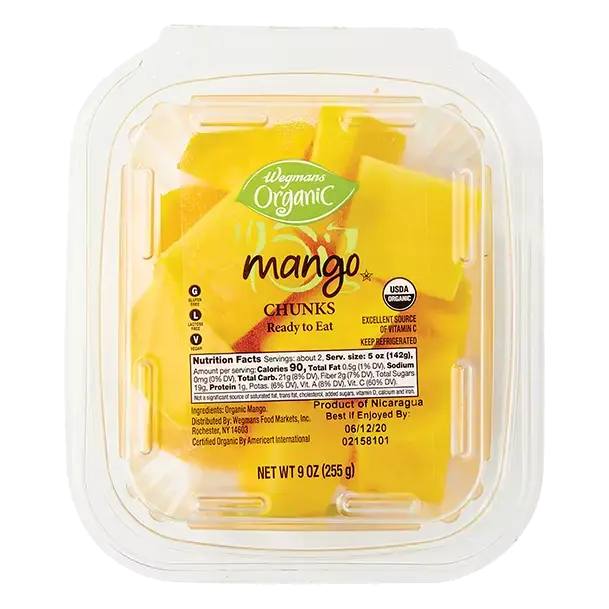 Organic Mango, Chunks