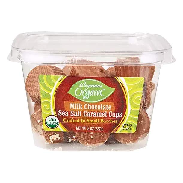 Organic Milk Chocolate Sea Salt Caramel Cups