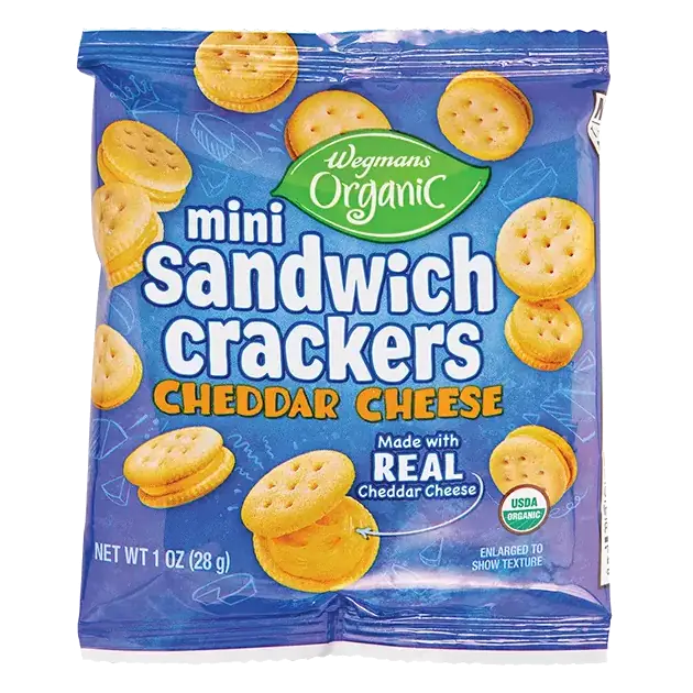 Organic Mini Cheddar Cheese Sandwich Crackers