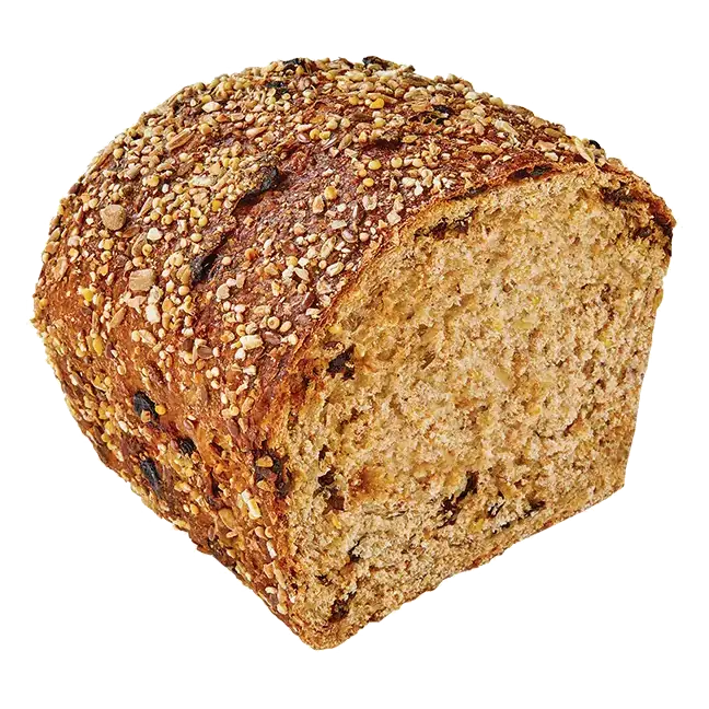 Organic Multigrain Bread with Currants Half Loaf