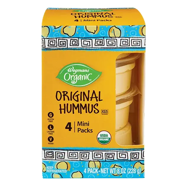 Organic Original Mini Hummus Cups, 4 Pack