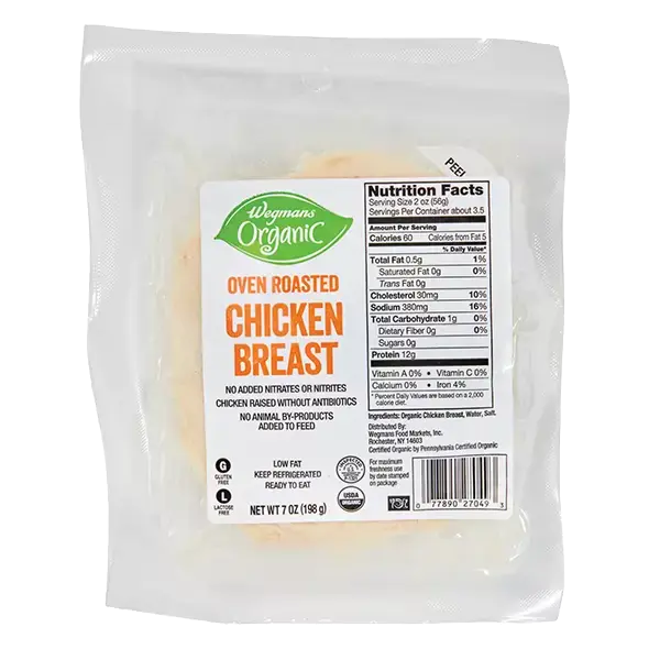 Organic Oven Roasted Chicken Breast, Packaged