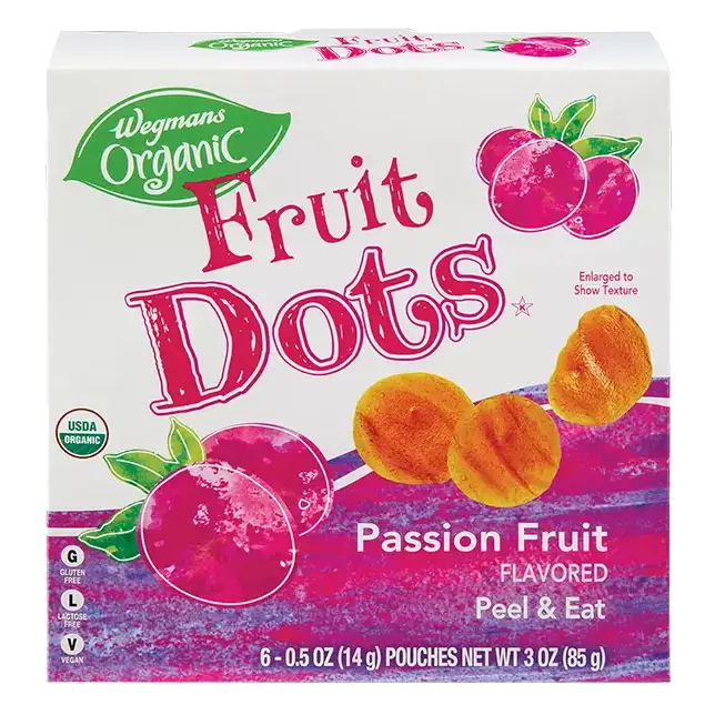 Organic Passion Fruit Fruit Dots, 6 Count