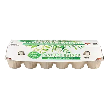 Organic Pasture Raised Grade A Large Brown Eggs, 12 Count