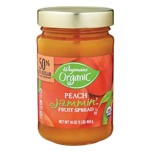 Organic Peach Jammin' Fruit Spread