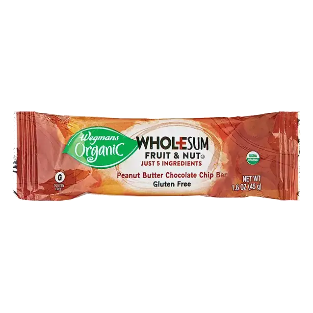Organic Peanut Butter Chocolate Chip Wholesum Fruit & Nut Bar