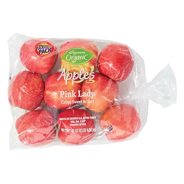 Organic Pink Lady Apples, Bagged, Family Pack
