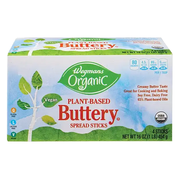 Organic Plant-Based Buttery Spread Sticks, 4 Sticks