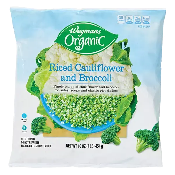 Organic Riced Cauliflower and Broccoli