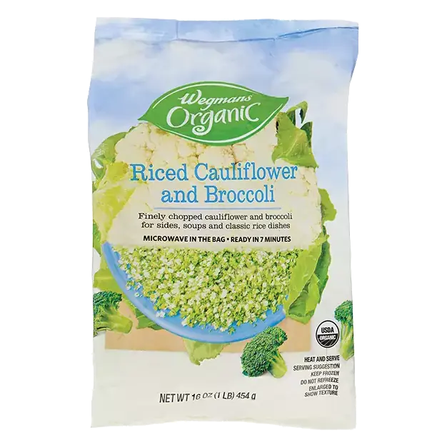 Organic Riced Cauliflower & Broccoli Blend Vegetables Mixed