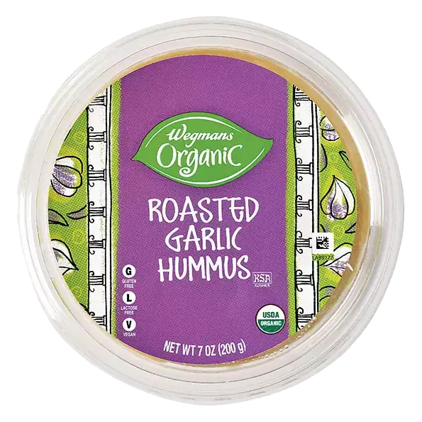 Organic Roasted Garlic Hummus, 4 Mini Packs