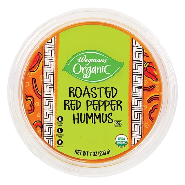 Organic Roasted Red Pepper Hummus