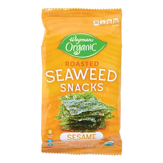 Organic Roasted Seaweed Snacks, Sesame