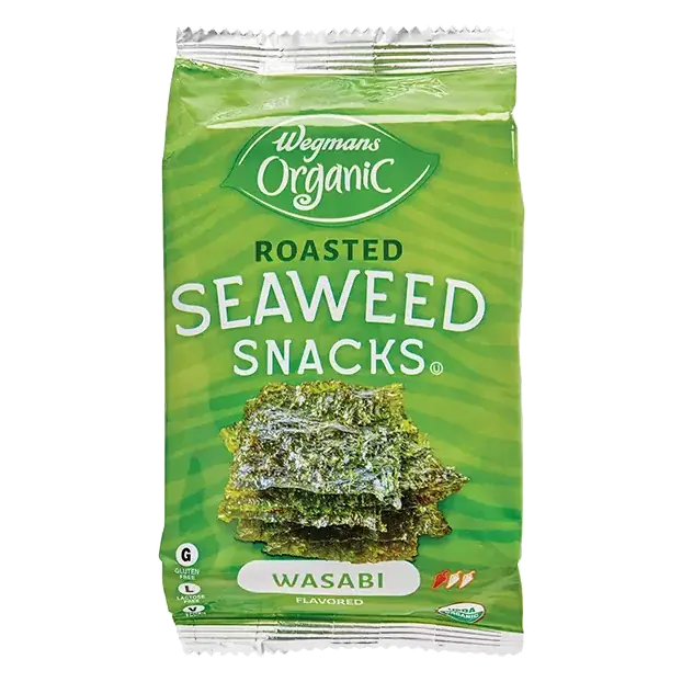 Organic Roasted Seaweed Snacks, Wasabi