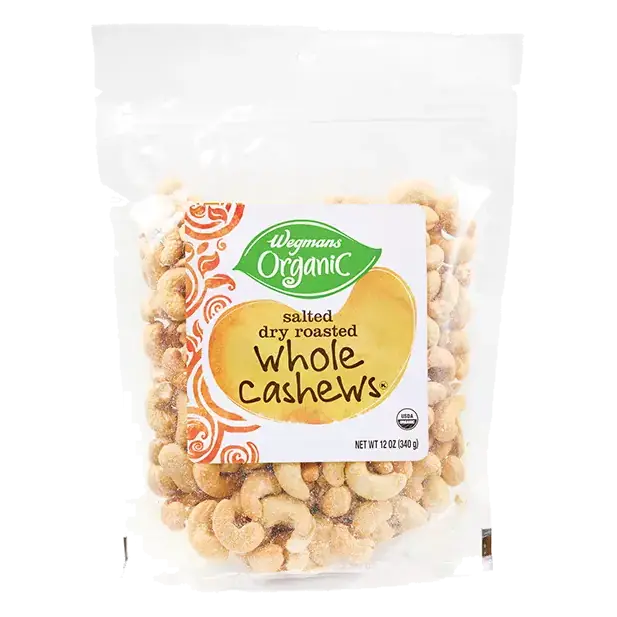 Organic Salted Dry Roasted Whole Cashews
