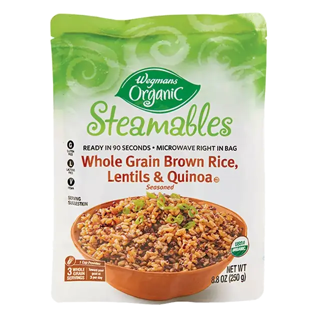 Organic Seasoned Whole Grain Brown Rice, Lentils & Quinoa