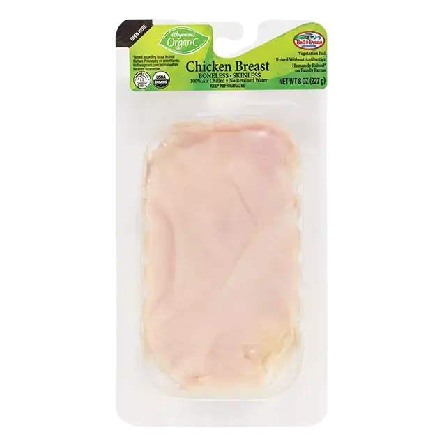 Organic Single Serve Boneless Skinless Chicken Breast, Raised without Antibiotics