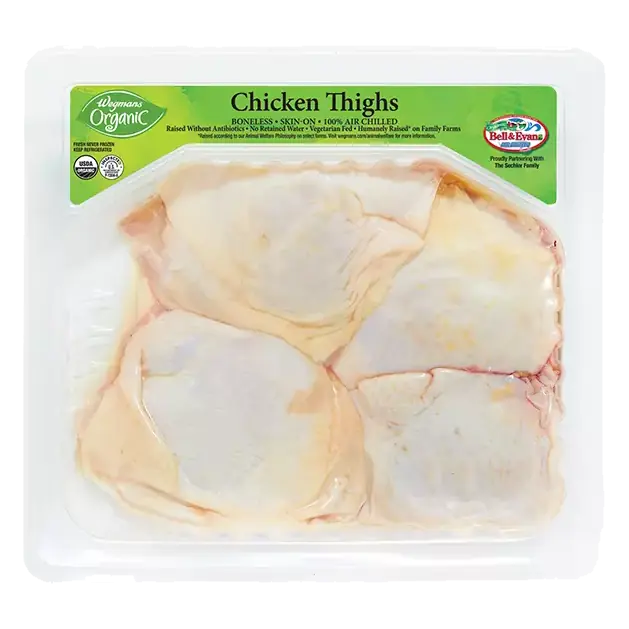 Organic Skin on Chicken Thighs