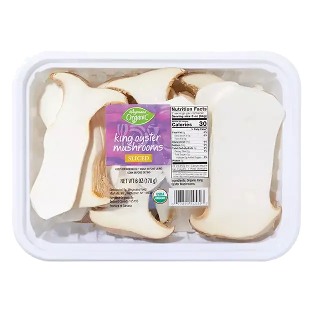 Organic Sliced King Oyster Mushrooms