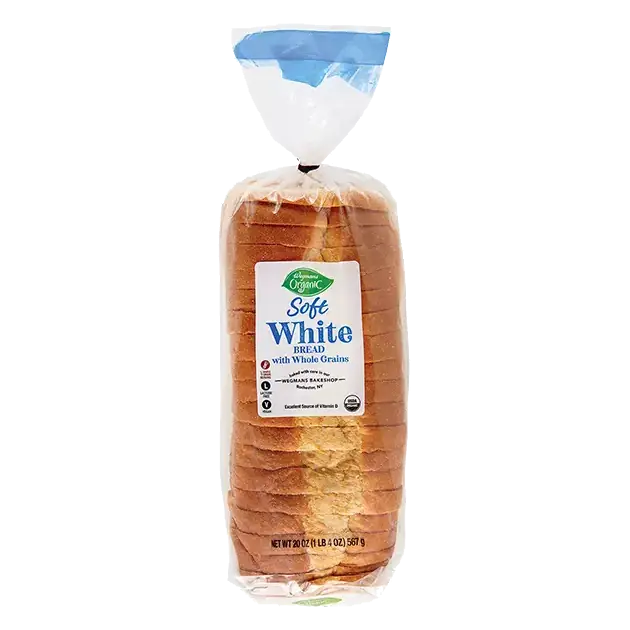 Organic Soft White Bread with Whole Grains