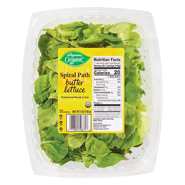 Organic Spiral Path Butter Lettuce