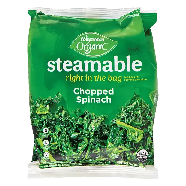 Organic Steamable Chopped Spinach