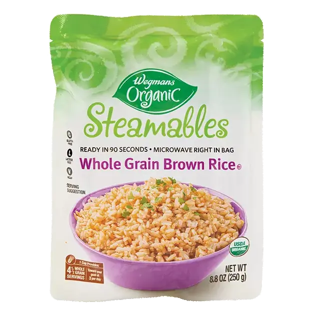 Organic Steamables, Whole Grain Brown Rice
