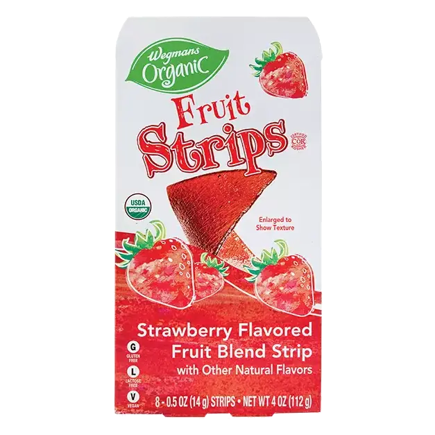 Organic Strawberry Flavored Fruit Blend Strips, 8 Count