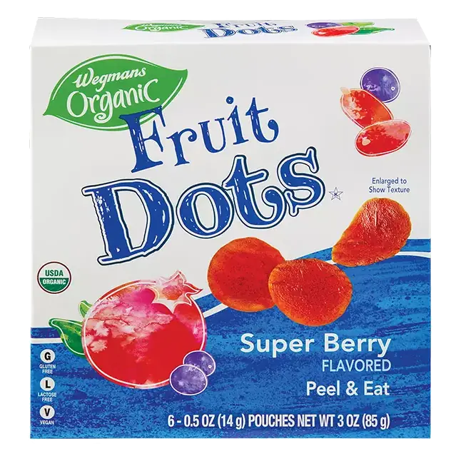 Organic Super Berry Fruit Dots, 6 Count