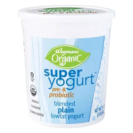 Organic Super Yogurt Blended Plain Lowfat Pre- & Probiotic Yogurt